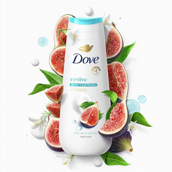 Dove Body Wash Reviving Blue Fig & Orange Blossom, 20 oz