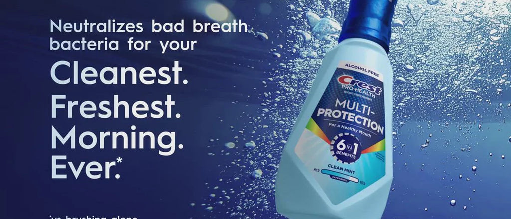 Crest Pro-Health Advanced Multi-Protection Alcohol Free Mouth Wash - Fresh Mint - 1L/2pk