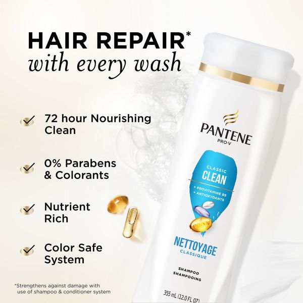 Pantene Pro-V Classic Clean Shampoo - 12 fl oz