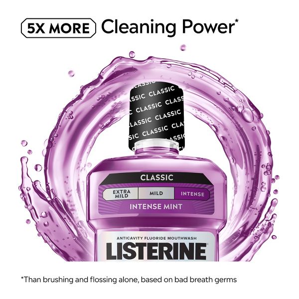 Listerine Total Care Anticavity Fluoride Intense Mouthwash - Mint - 500ml
