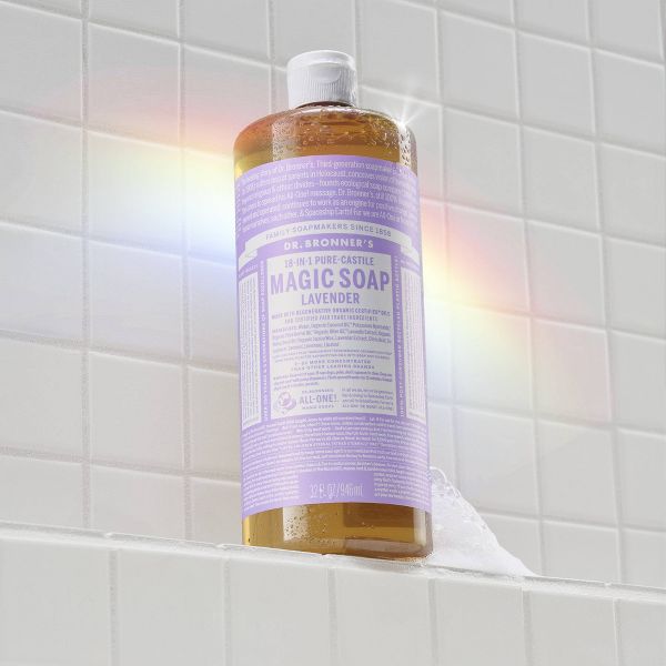 Dr. Bronner's Magic Pure Castile Liquid Soap Bodywash - Lavender - 32 fl oz