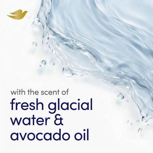 Dove Beauty Hydrating Bar Soaps - Glacial Water & Avocado Oil - 15oz/4ct