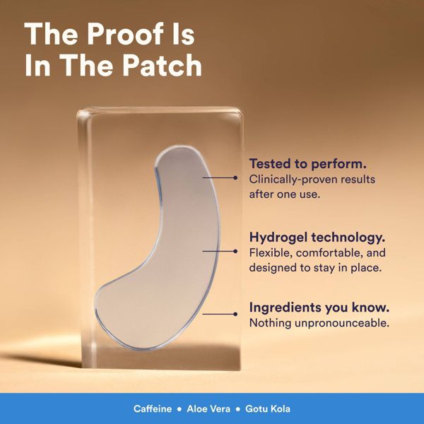 The Good Patch De-Puff Cooling Under Eye Patches - Caffiene + Gotu Kola