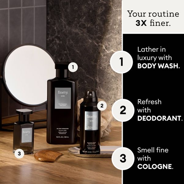 fine'ry. Men's Body Wash - Ultra - 14.5 fl oz