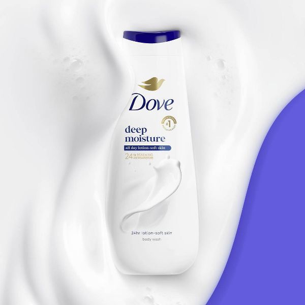 Dove Deep Moisture Body Wash Nourishes the Driest Skin 24hr Lotion-Soft Skin - 20 fl oz