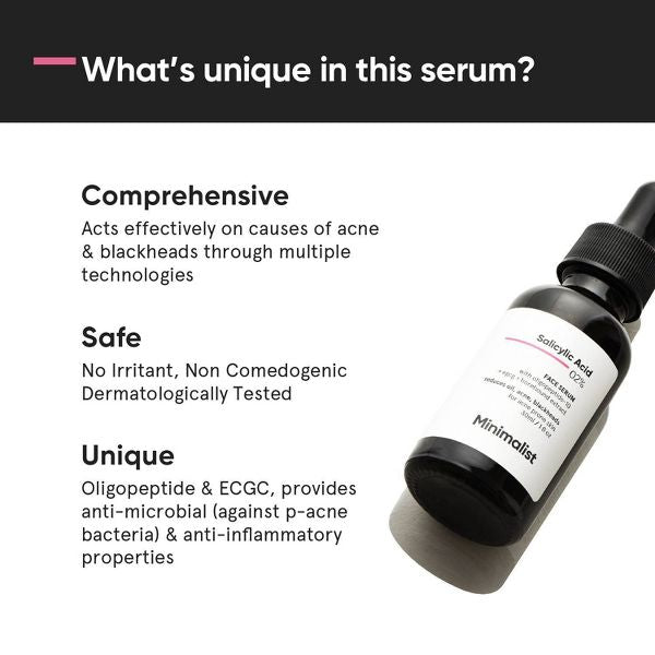 Minimalist Salicylic Acid 2% Face Serum - 1 fl oz