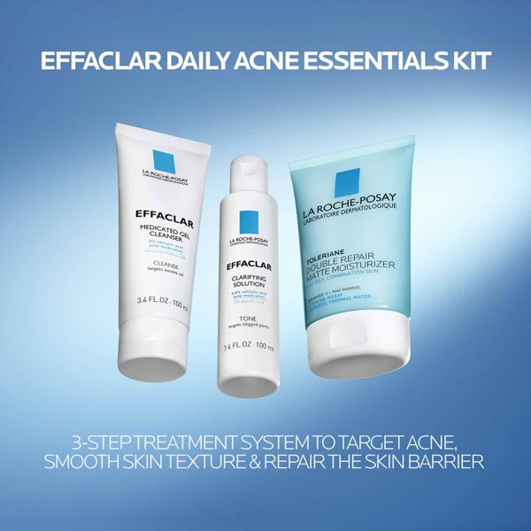 La Roche Posay Effaclar Acne Daily Essential Kit - 3ct