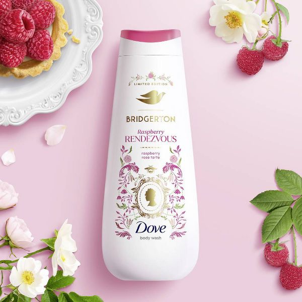 Dove Beauty Limited Edition Bridgerton Body Wash - Raspberry Rendezvous -Raspberry and Vanilla Scent - 20oz