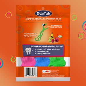 DenTek Kids' Fun Flossers Floss Picks - Wild Fruit - 90ct