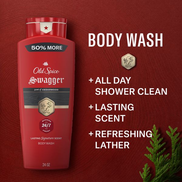Old Spice Men's Swagger Scent of Confidence Body Wash - Cedar Scent - 24 fl oz