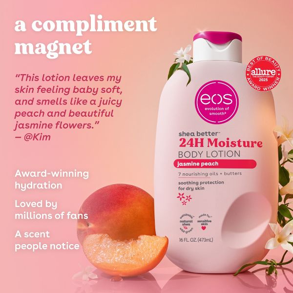 eos Jasmine Peach Body Lotion - 16oz