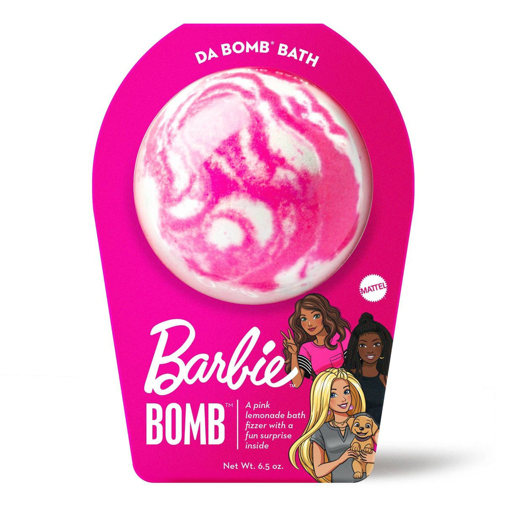 Da Bomb Bath Fizzers Barbie Pink Swirl Bath Bomb - 6.5oz