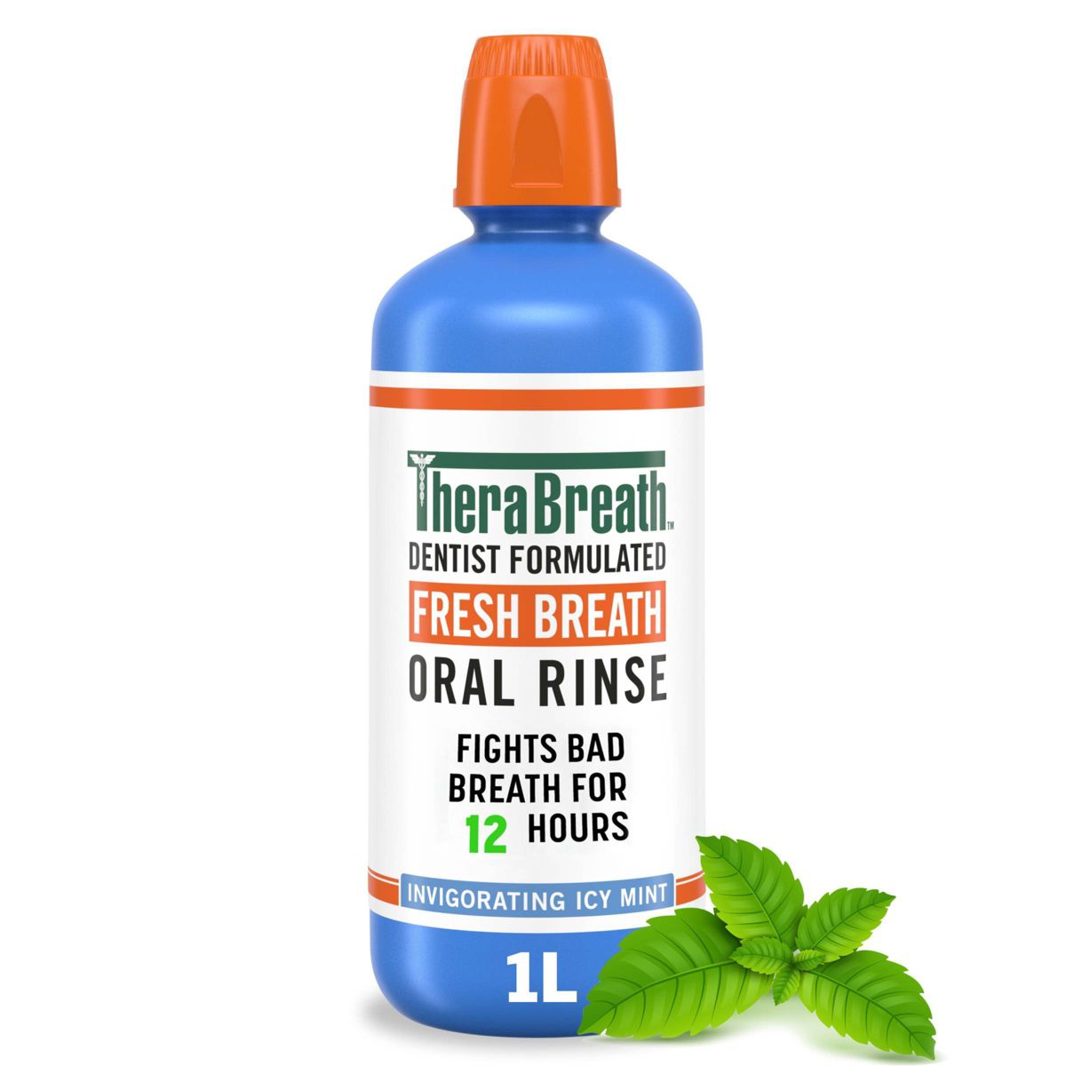 TheraBreath Alcohol-Free Mouthwash - Icy Mint - Trial Size - 3 fl oz
