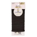 scünci No Damage 2X Stronger Elastic Hair Ties - Black - All Hair - 4mm - 32pcs
