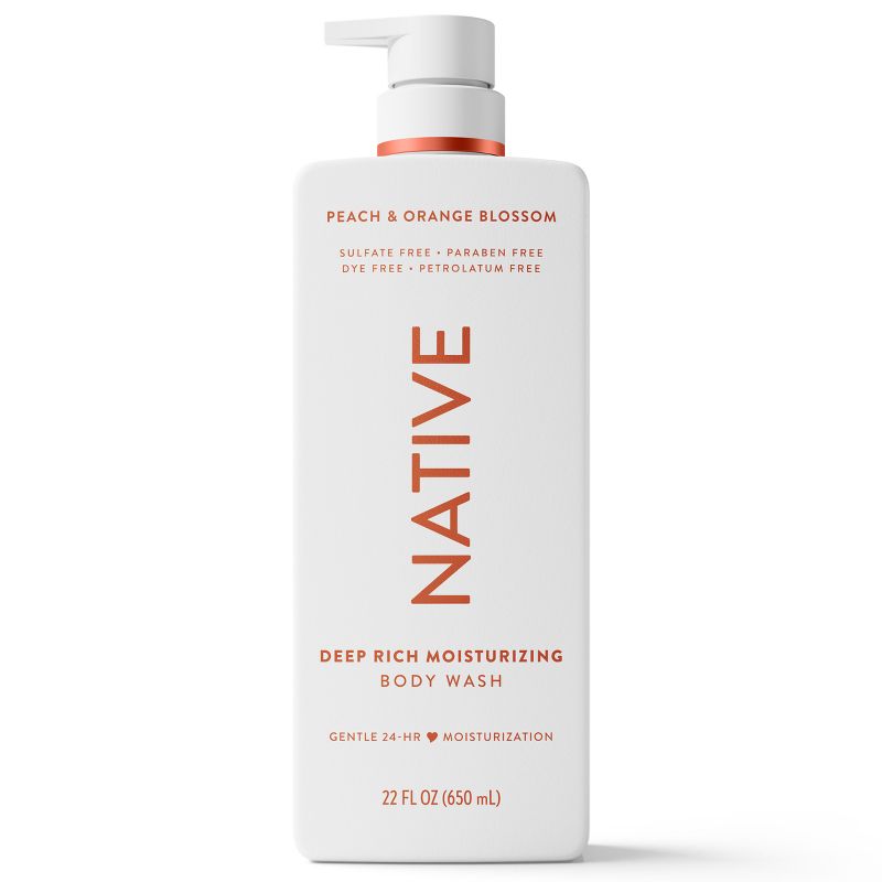 Native Blossom Moisturizing Body Wash - Peach & Orange - 22oz