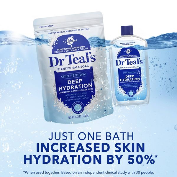 Dr Teal's Skin Renewal Deep Hydration Serum Foaming Bath - 24 fl oz