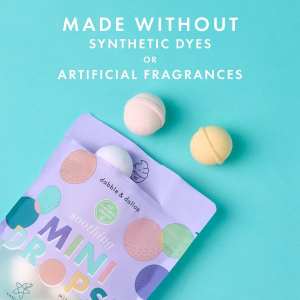 Dabble & Dollop Mini Bath Bombs - Soothing - 12ct/0.8oz