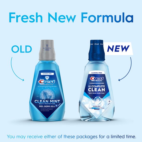 Crest Pro Health Complete Clean Mouthwash - Clean Mint - 500ml