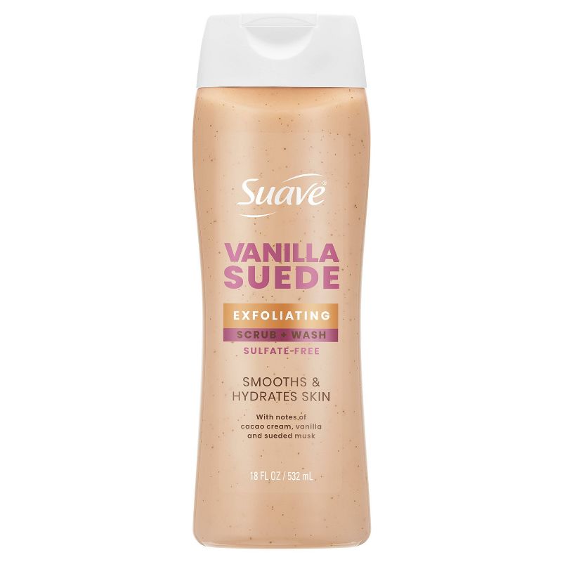 Suave Exfoliating Sulfate-Free Hydrating Body Wash and Scrub - Citrus Blossom - 18 fl oz