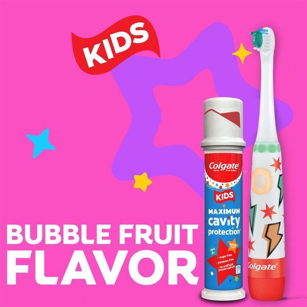 Colgate Kids' Maximum Cavity Protection Toothpaste Pump with Fluoride - Mild Bubble Fruit - 4.4oz